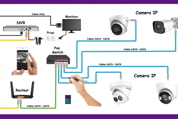 Dimensionnement d’un système de vidéosurveillance : résolution, placement des caméras et stockage
