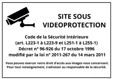 affichage videosurveillance publique